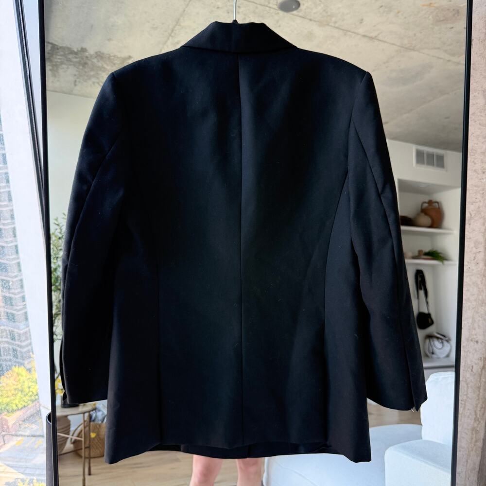 Sandro Oversized Wool Blend Blazer Jacket - Picture 3 of 6